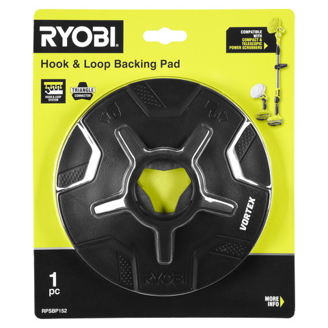 Ryobi Power Scrubber Backing Pad 152mm - Hook and Loop System - RPSBP152 - SuperSaverAU - view 2
