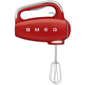 Smeg 50s Retro Style Hand Mixer - 250W, 9 Speeds Plus Turbo, Backlit LED Display, Red - HMF01RDAU