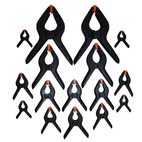 Craftright Nylon Spring Clamp 16 Pack 60mm Jaw Opening Durable - SuperSaverAU - view 1