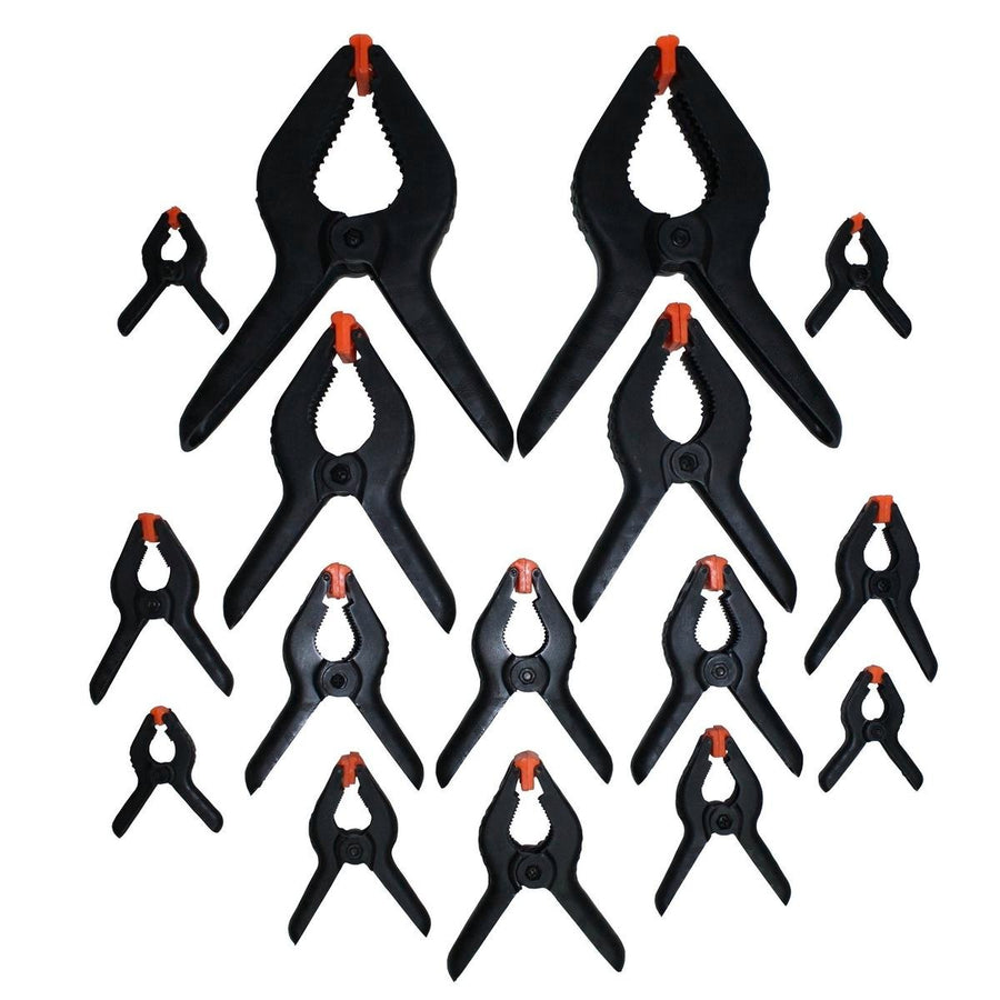 Craftright Nylon Spring Clamp 16 Pack 60mm Jaw Opening Durable - SuperSaverAU - view 1