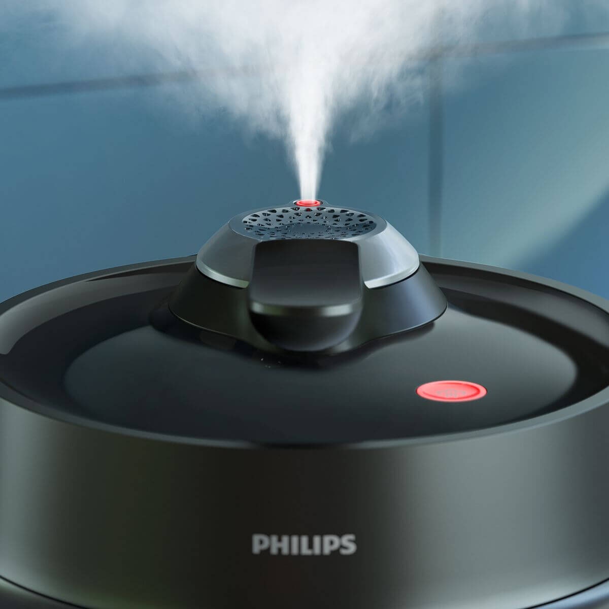 Philips 3000 Series 8L Multi Cooker - 35 Preset Programs, DualPulse Pressure, Black Steel - HD2823-80
