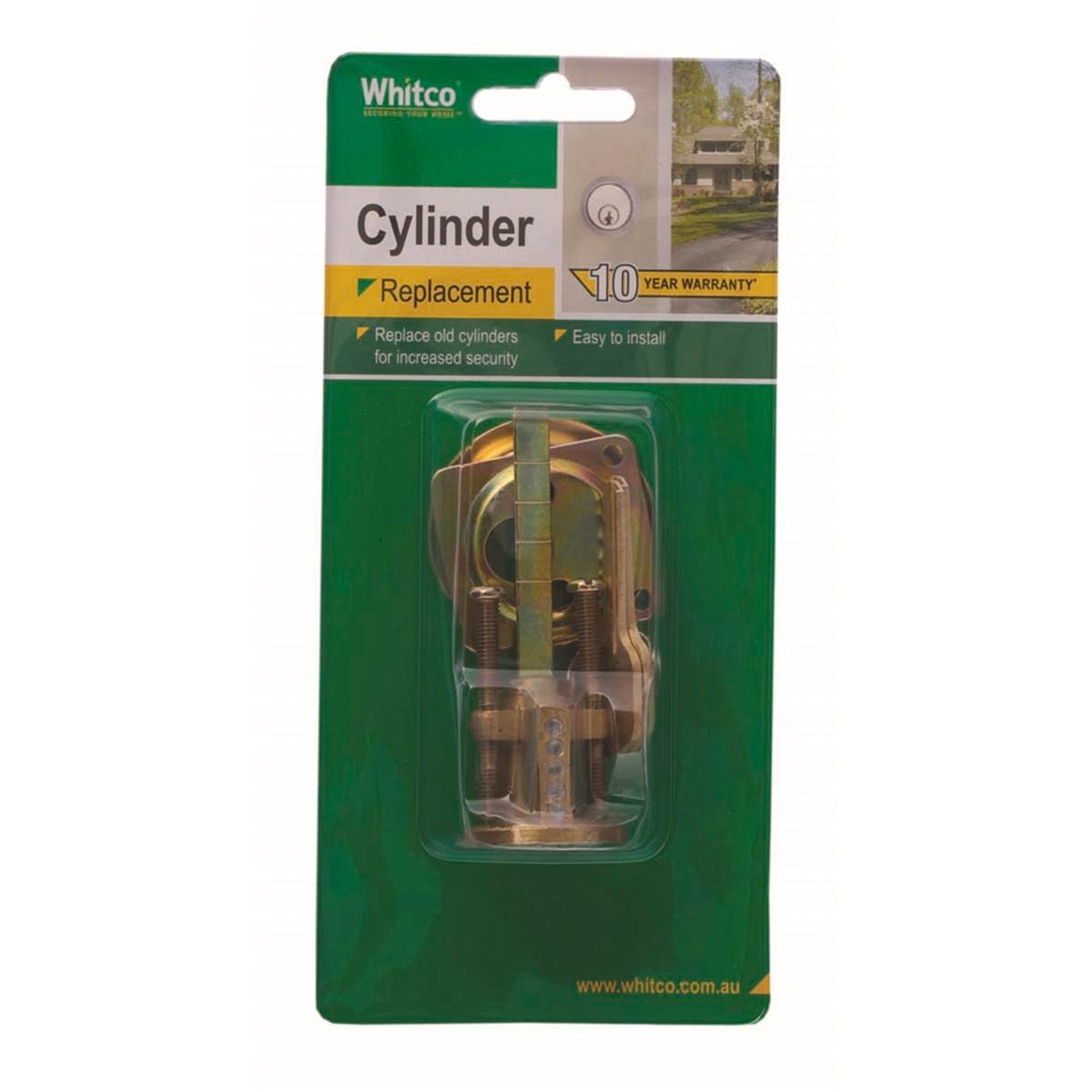 Whitco Replacement Cylinder - 55mm - Zinc Diecast - Polished Brass - SuperSaverAU - view 1