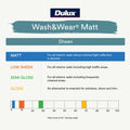 Dulux Wash&Wear Matt Interior Paint Vivid White 4L