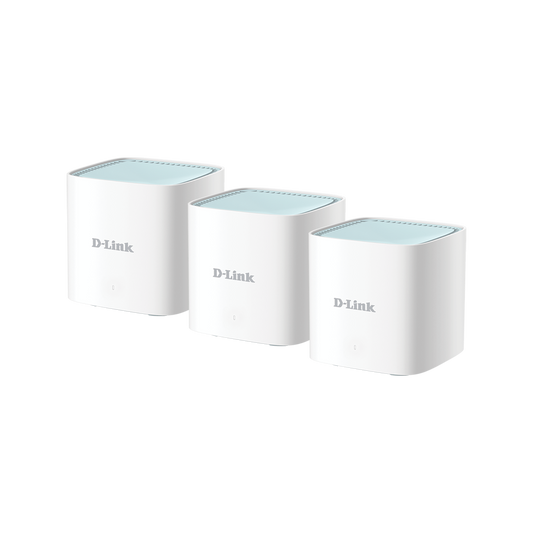 D-Link M15 Wi-Fi Mesh System 3 Pack - AX1500 Dual-Band - 500sqm Coverage