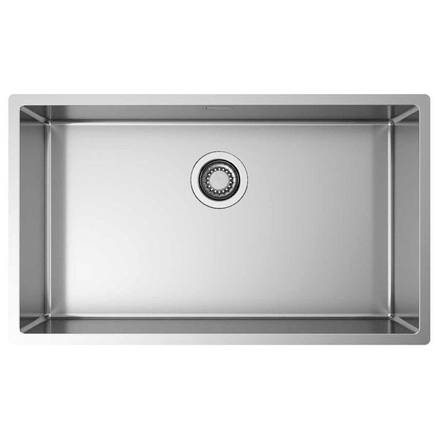 Artinox Radius 74 Single Bowl Sink - AISI 304 Stainless Steel, 780mm Wide, Overflow - ARTRAD7440