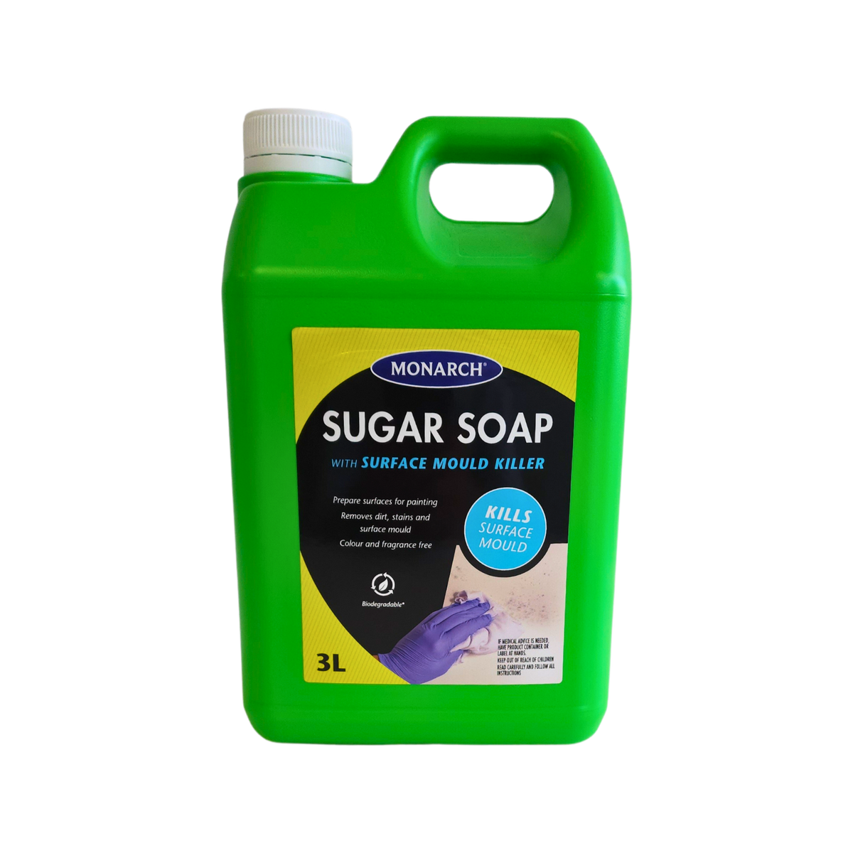 Monarch Sugar Soap - 3L - Liquid - Mould Remover - SuperSaverAU - view 1