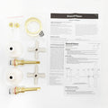 Shaw & Mason Ivory Wall Top Assembly - Brass