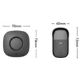Arlec Plug in Door Chime - 150m Wireless Kinetic Push Button - Black - Battery-Free - Weatherproof - SuperSaverAU - view 4