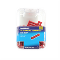 Narva Red Flared Vinyl Fully Insulated Cable Joiner Butt Splice, 2.5-3mm, 100 Pack