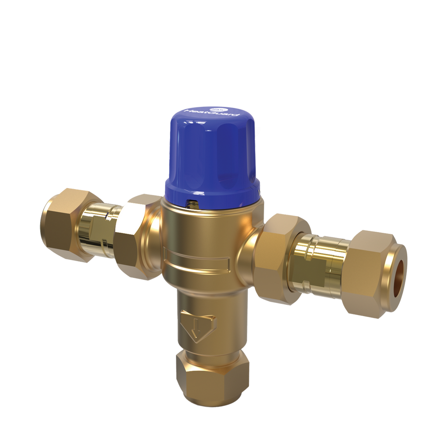 Rwc 20mm Heatguard Tempering Valve - Brass - Temperature Regulation - SuperSaverAU - view 1