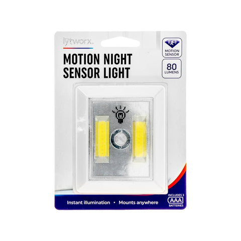 Lytworx Motion Sensor Light - 72mm x 88mm x 20mm - ABS Plastic - 2 Pack - SuperSaverAU - view 1