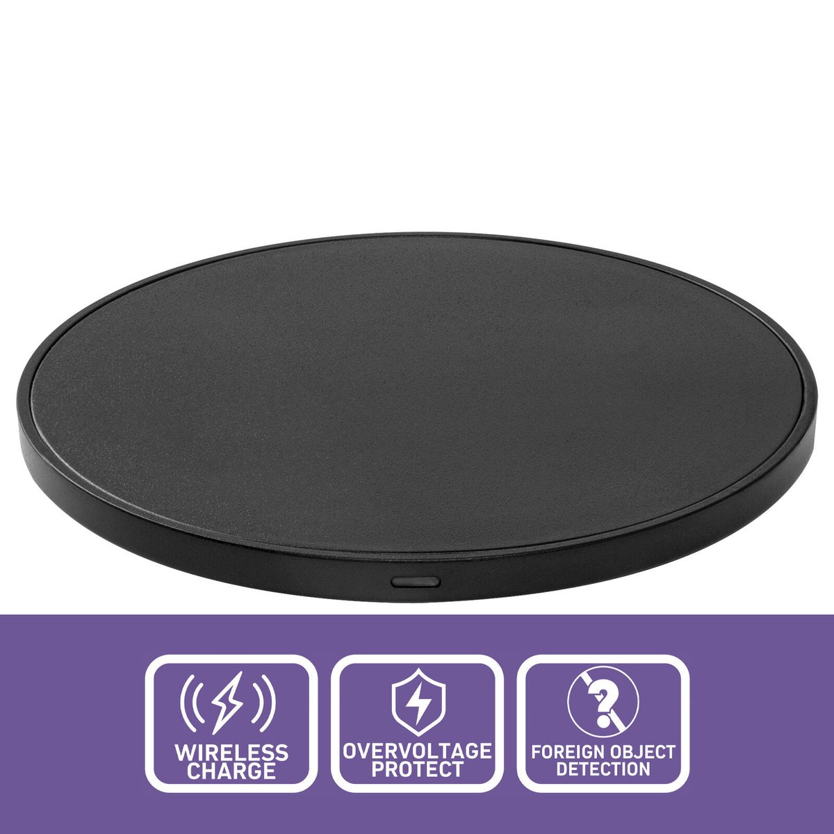Antsig 15W Wireless Charger - Compact Design - LED Indicator - USB-C Cable - SuperSaverAU - view 2