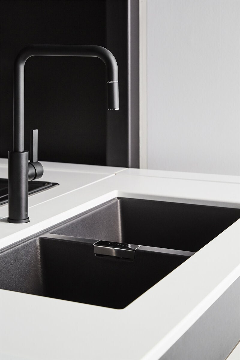 Abey Schock Horizont Double Bowl Topmount Sink - Cristadur Stone Finish - 2 x 20L Bowls - N200S