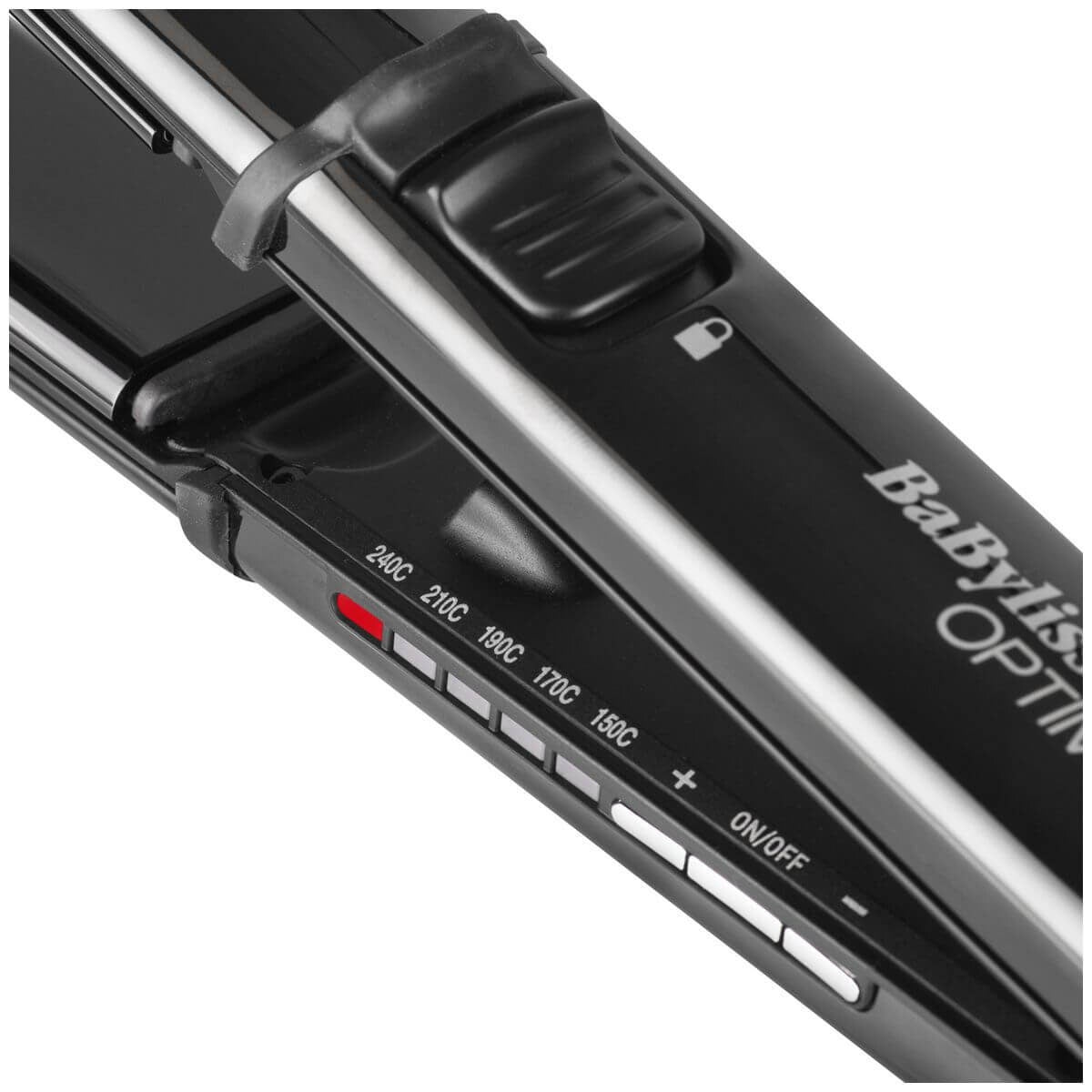 BaBylissPRO Optima 3000 32mm Hair Straightener - Black - Multi-Styling Convex Design - 900640