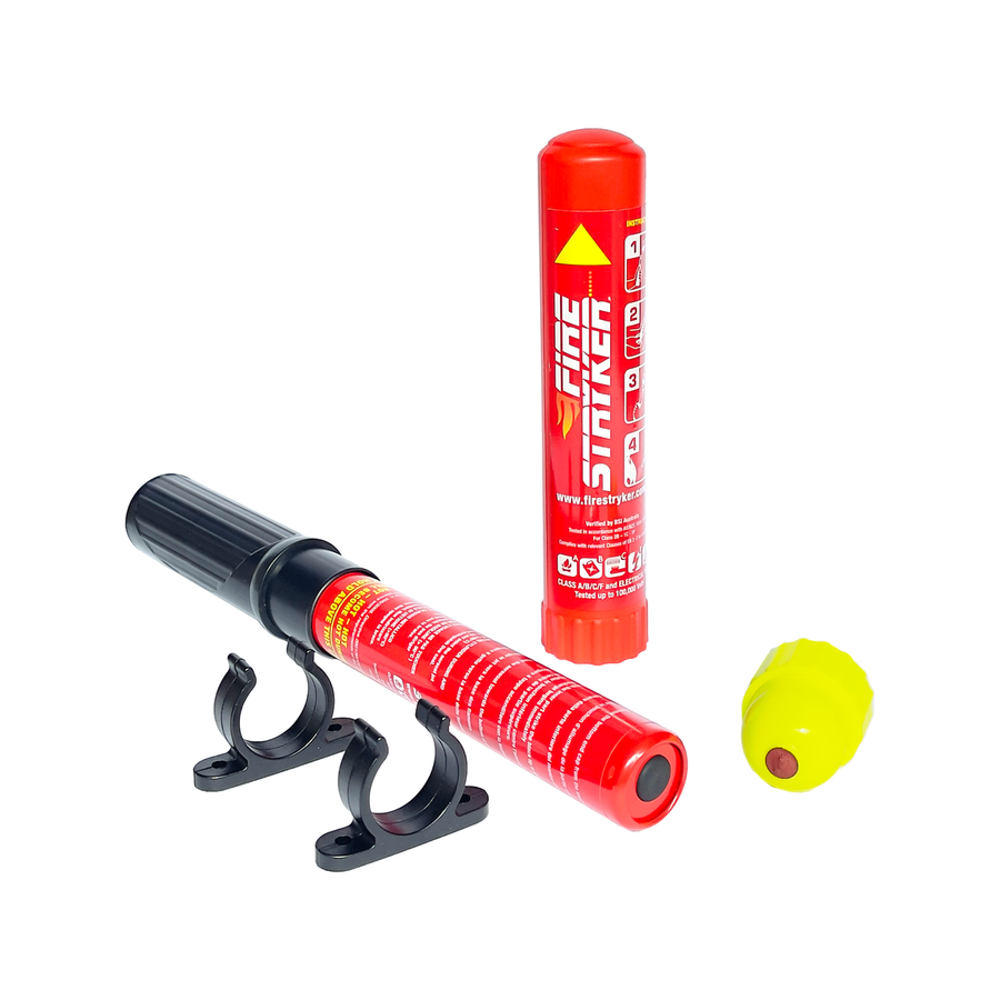 Firestryker Fire Suppressant 100 Second Discharge Time - 1 Pack - 60mm x 335mm - Lightweight - Wall Mountable - SuperSaverAU - view 1