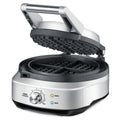 Breville No-Mess Waffle Maker - Brushed Stainless Steel - 7 Browning Settings - Overflow Moat - BWM520BSS
