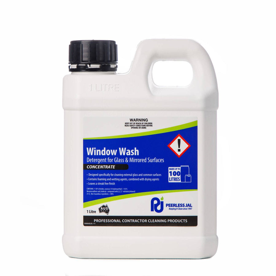 Peerless JAL Window Wash 1L Concentrated Glass Cleaner - Liquid - Streak Free - SuperSaverAU - view 1