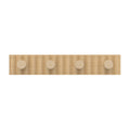 Mode 4 Timber Hooks on Timber Board Hook Rack - 4 Hooks - 450mm x 77mm - SuperSaverAU - view 1
