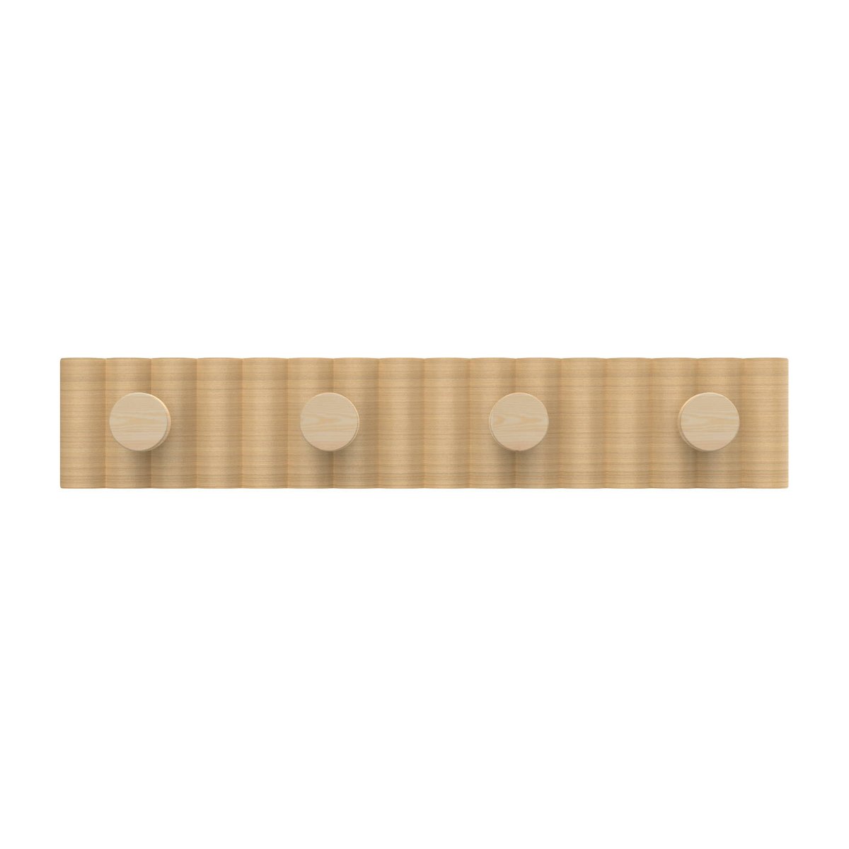Mode 4 Timber Hooks on Timber Board Hook Rack - 4 Hooks - 450mm x 77mm - SuperSaverAU - view 1