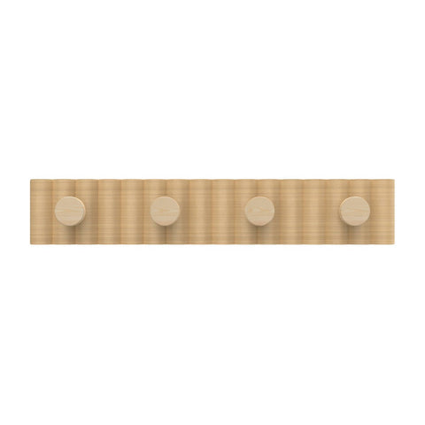 Mode 4 Timber Hooks on Timber Board Hook Rack - 4 Hooks - 450mm x 77mm - SuperSaverAU - view 1