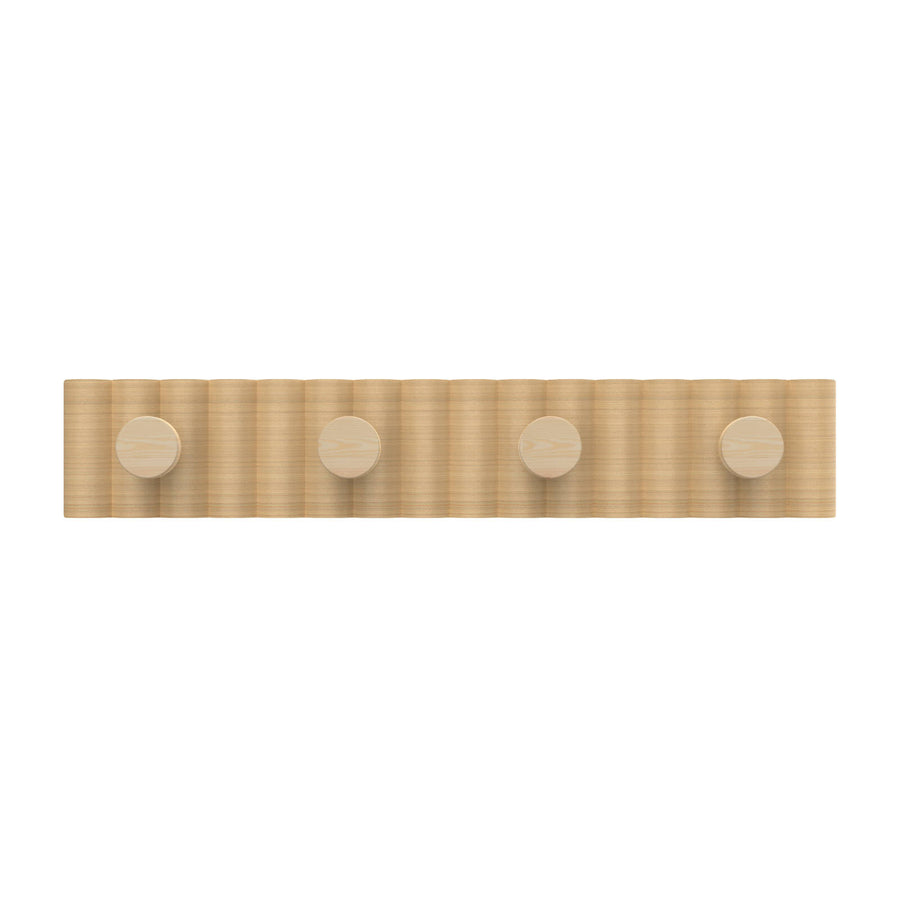 MODE 4 Timber Hooks On Fluted Timber Board Hook Rack 450mm