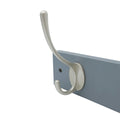 Adoored 4 Double Silver Hook Grey Board Deco Hook Rack - 455mm x 65mm x 145mm - Durable Timber & Steel - Easy Installation - SuperSaverAU - view 3