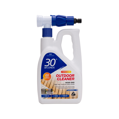 30 Seconds Outdoor Cleaner - 2L - Rapid Hose End Technology - Blue - SuperSaverAU - view 1