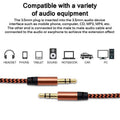 3.5mm Aux Cable 1m Braided Male to Male Audio Lead - Orange - view 4