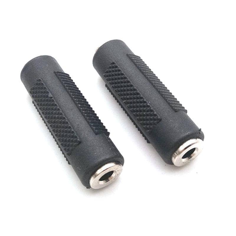 3.5mm Aux Female to Female Stereo Audio Adapter - Pack of 5, Black - view 3