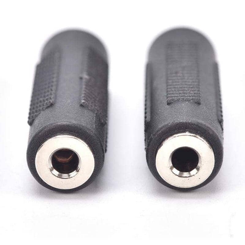 3.5mm Aux Female to Female Stereo Audio Adapter - Pack of 5, Black - view 4