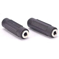 3.5mm Aux Female to Female Stereo Audio Adapter - Pack of 5, Black - view 5