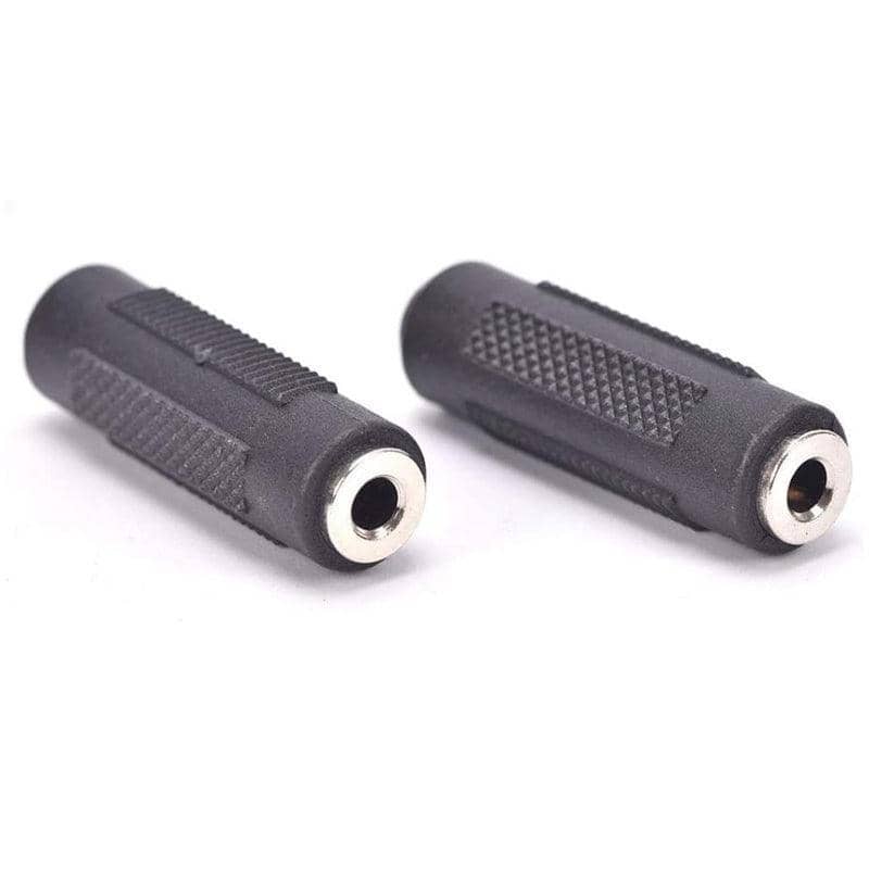 3.5mm Aux Female to Female Stereo Audio Adapter - Pack of 5, Black - view 5