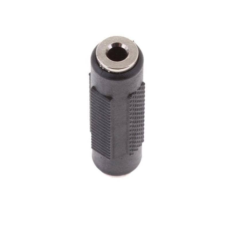 3.5mm Aux Female to Female Stereo Audio Adapter - Single, Black