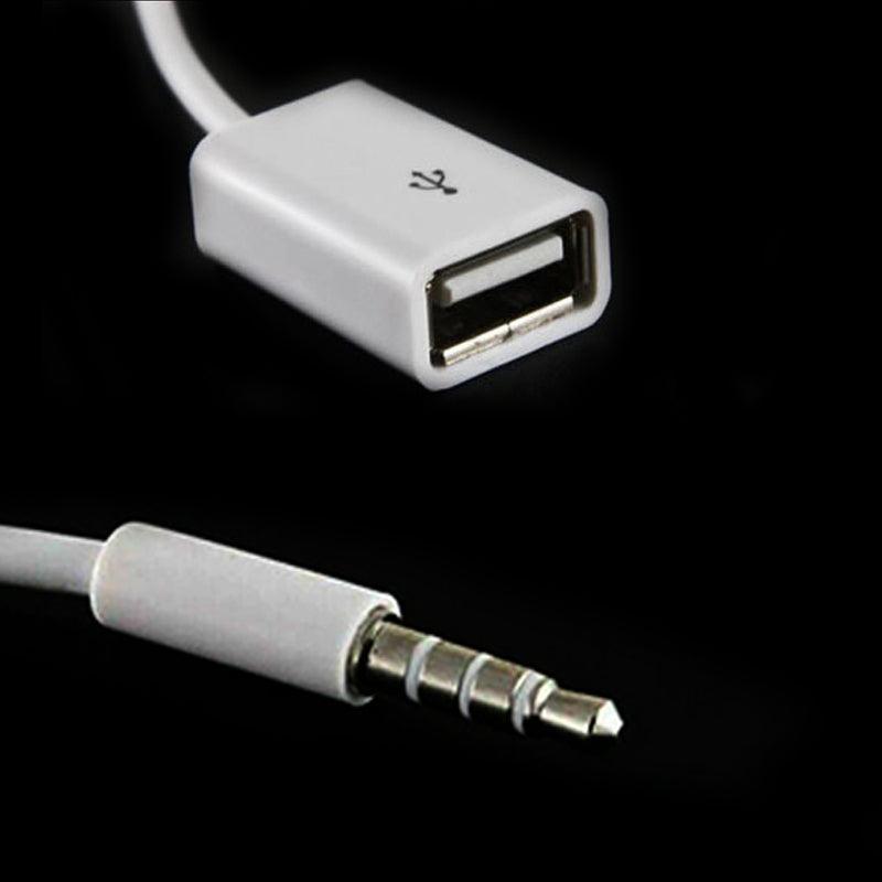 3.5mm Aux Male to USB 2.0 Female Adapter Cable for Car Stereo - view 8