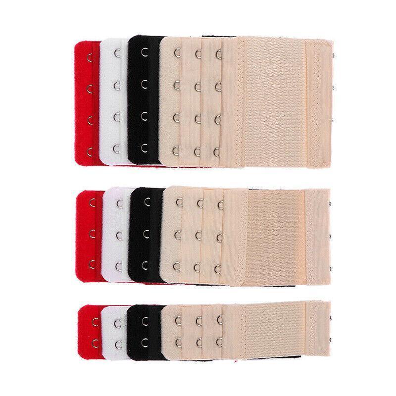 3 Hook Bra Extender, Soft Elastic Bra Extension 3 Pack - Beige - view 5