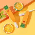 3-In-1 Bottle Cap Cleaning Brush Tool - Orange - view 5