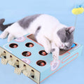 3-In-1 Cat Scratch Board and Play Box with Paw Levers - Blue - view 5