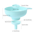 3-In-1 Multi Function Plastic Funnel Set Food Grade for Cooking Baking Liquid - Green - view 3