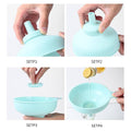 3-In-1 Multi Function Plastic Funnel Set Food Grade for Cooking Baking Liquid - Green - view 4