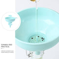 3-In-1 Multi Function Plastic Funnel Set Food Grade for Cooking Baking Liquid - Green - view 5