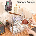 3-Layer Clear Storage Rack with Removable Dividers for Home Organising - view 4