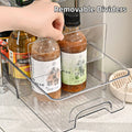 3-Layer Clear Storage Rack with Removable Dividers for Home Organising - view 5
