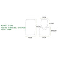 3 Piece Anti-Slip Bathroom Mat Set with Toilet Lid Cover - White and Orange Marble - view 4
