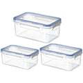 3 Piece Clear Airtight Food Storage Container Set - view 2