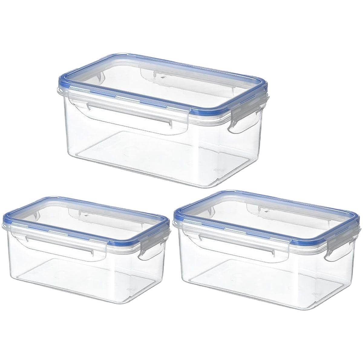 3 Piece Clear Airtight Food Storage Container Set - view 2