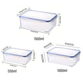 3 Piece Clear Airtight Food Storage Container Set - view 3