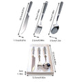 3 Piece Stainless Steel Cutlery Set with Ceramic Handles for Dining - view 3