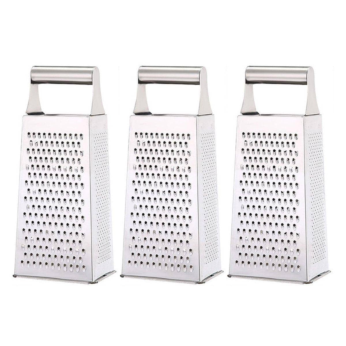 3 Piece Stainless Steel Multi-Function Vegetable Slicer and Grater Set - view 2