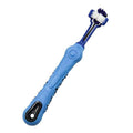 3-Sided Pet Toothbrush for Dogs and Cats - Blue