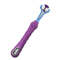 3-Sided Pet Toothbrush for Dogs and Cats - Purple